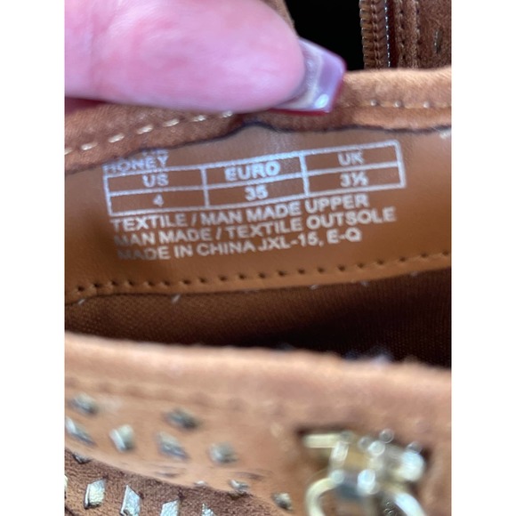 Michael Kors Girls Brown Comboots Size 4 - Picture 8 of 8